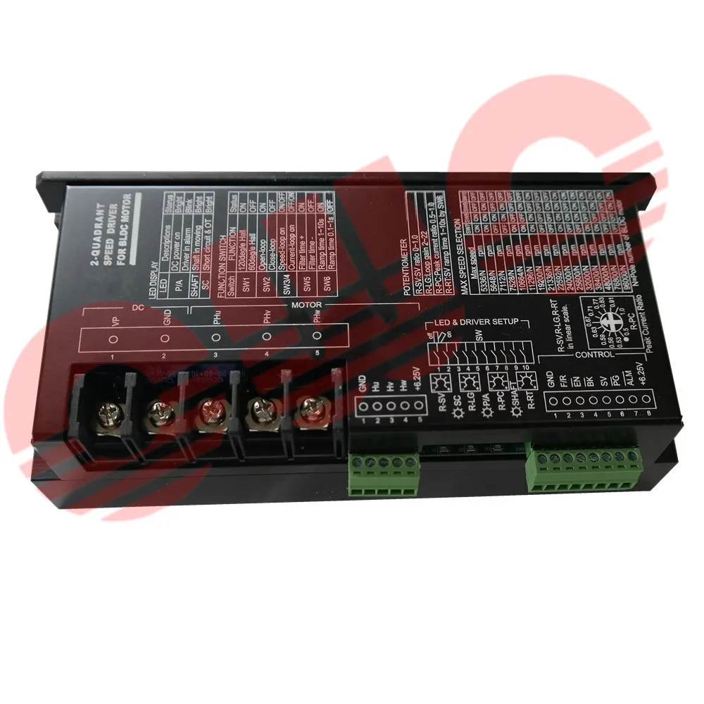 24V36V бесщеточный двигатель постоянного тока 1800W 50A countinue crrent контроллер скорости