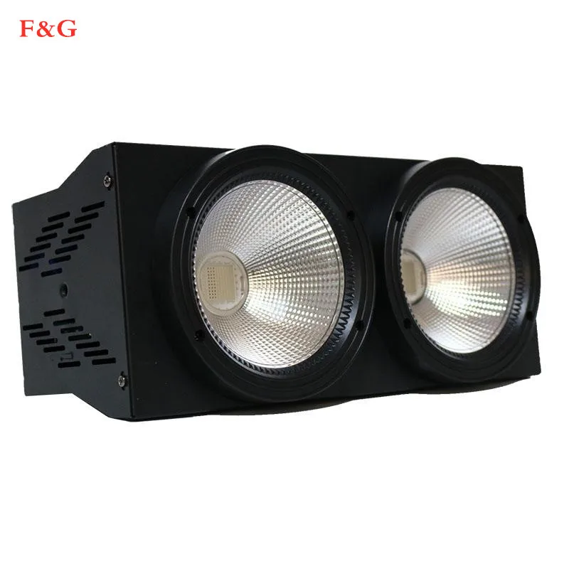 Snelle Verzending 2 Ogen 200W LED COB поворотное устройство RGB освещение для DMX512 сценический