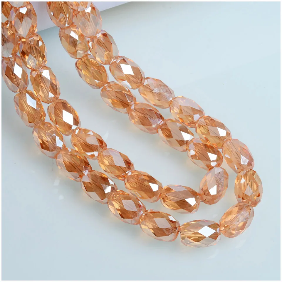 Граненые бусины в форме ананаса 8x11 мм Хрустальные стеклянные для изготовления