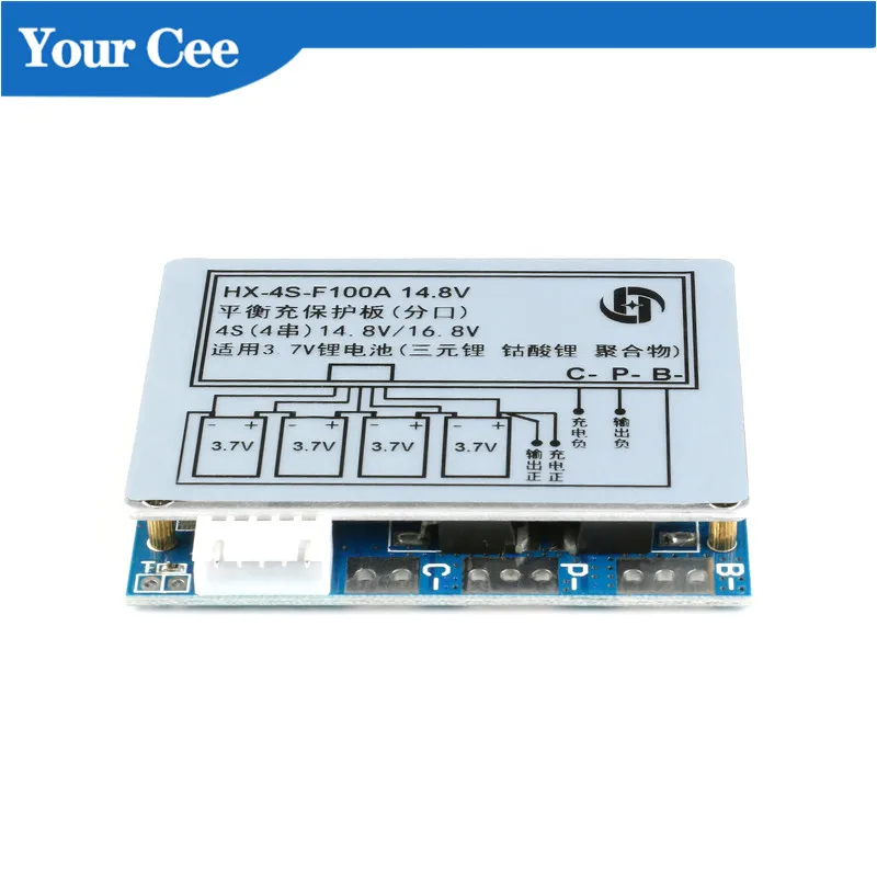 4S 14 8 V li-ion BMS PCM Защитная плата полимерная литиевая батарея PCB с защитой от