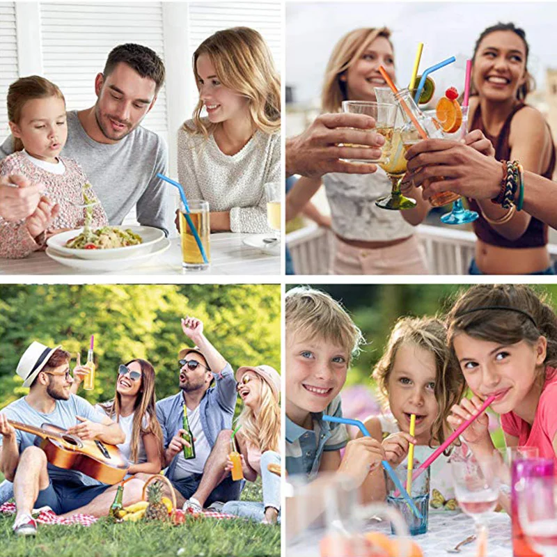 5 шт. многоразовые силиконовые трубочки для напитков 30 унций | Дом и сад