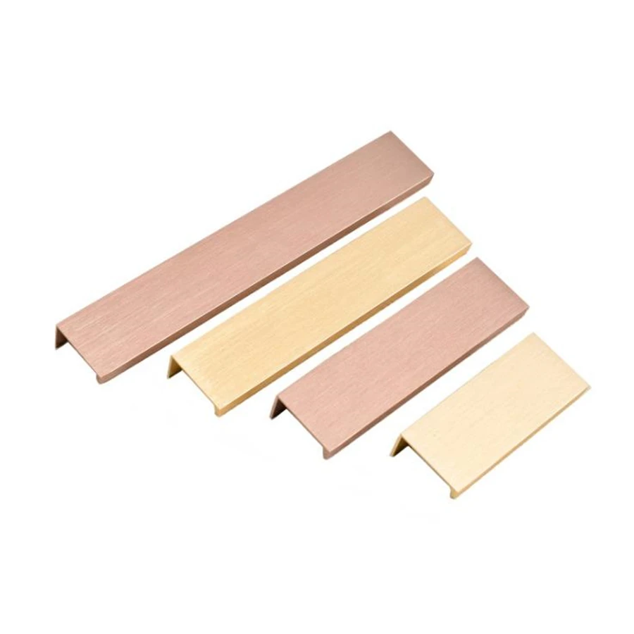 LCH золотые сплошные алюминиевые дверные ручки из алюминиевого сплава с