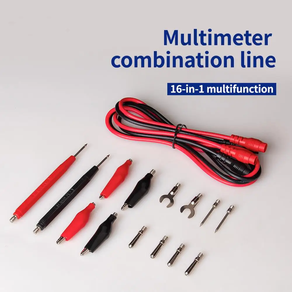 

Test Lead Kit Replaceable Test Line Digital Multimeter Test Lead Probe Alligator Clip U - shaped Probe