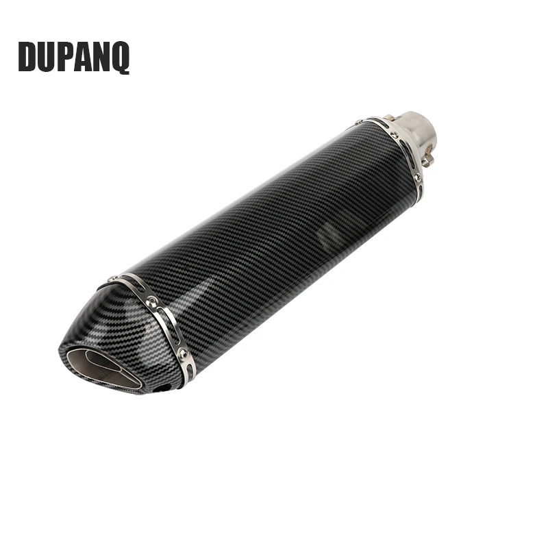 Глушитель выхлопной трубы DUPANQ AK из углеродного волокна для Nmax FZ1 R6 R15 R3 ZX6R ZX10 Z900