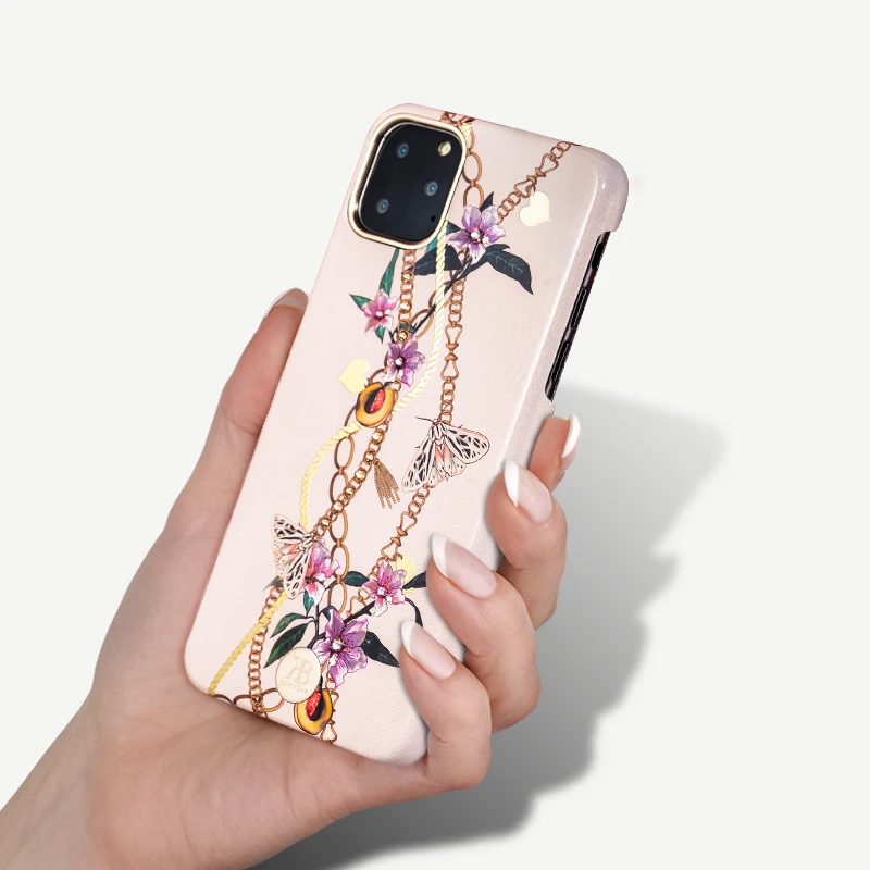 Kingxbar бабочка цветок алмаз чехол для iPhone 11/11 Pro/11 Pro Max задняя крышка Кристалл Стразы жесткий чехол для телефона для женщины