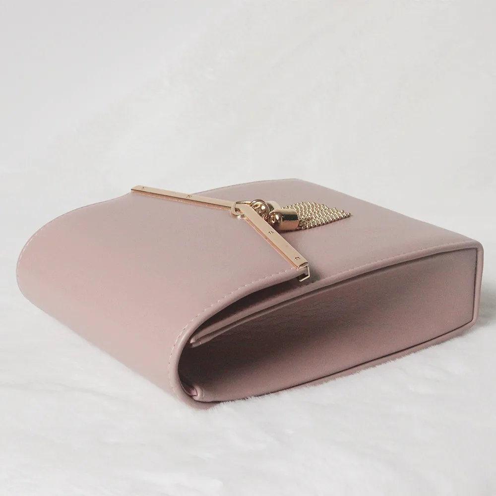 Женская сумка мессенджер из ПУ кожи с кисточкой|Клатчи| |