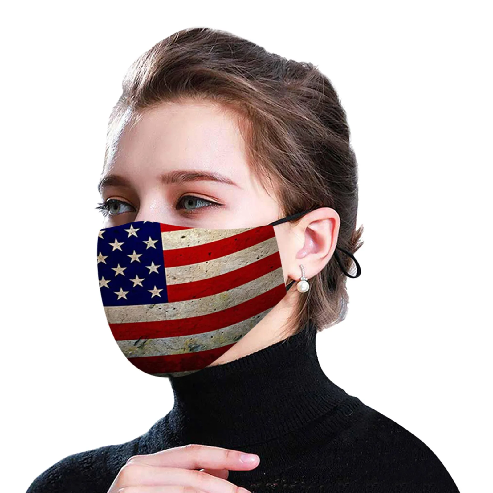 Хлопковая маска для лица с принтом женщин и мужчин маски улицы моющаяся дышащая