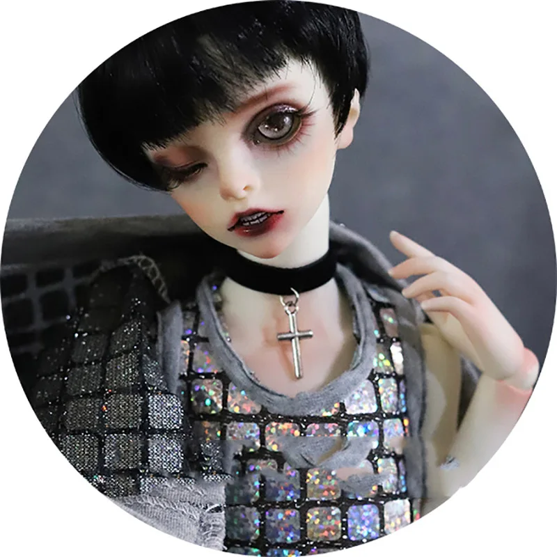 Allaosify 1/3 1/4 дядя BJD ювелирных изделий имитация жемчуга воротник темно бархатный