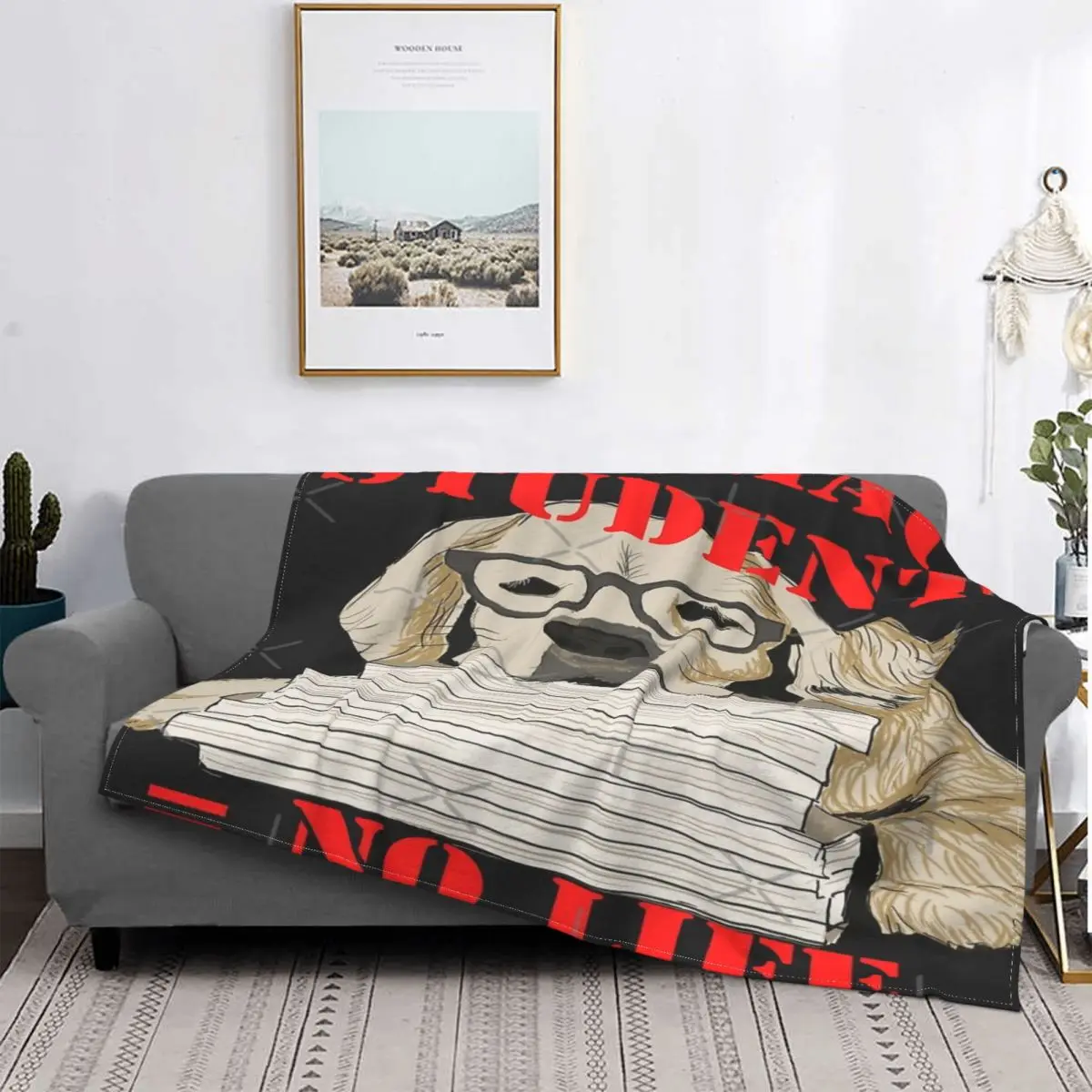 

Manta de No Life para учащихся de farmacia, colcha de cama a cuadros, colcha de lino, manta de lana de 90, colcha para cama