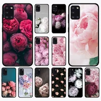 peonies beautiful flower phone case for samsung a 51 30s 71 21s 10 70 31 52 12 30 40 32 11 20e 20s 01 02s 72 cover