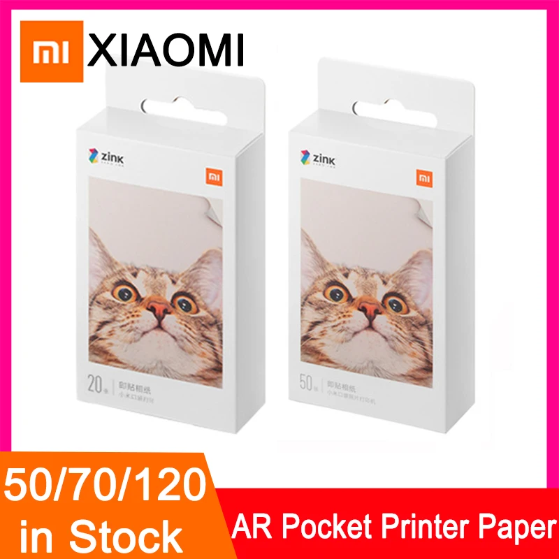 Xiaomi Mijia AR принтер Mi ZINK Карманный бумага самоклеющиеся фото печатные листы для 3