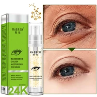 mabrem golden eye serum anti wrinkle anti aging against puffiness moisturizing remove dark circles hyaluronic acid eye essence