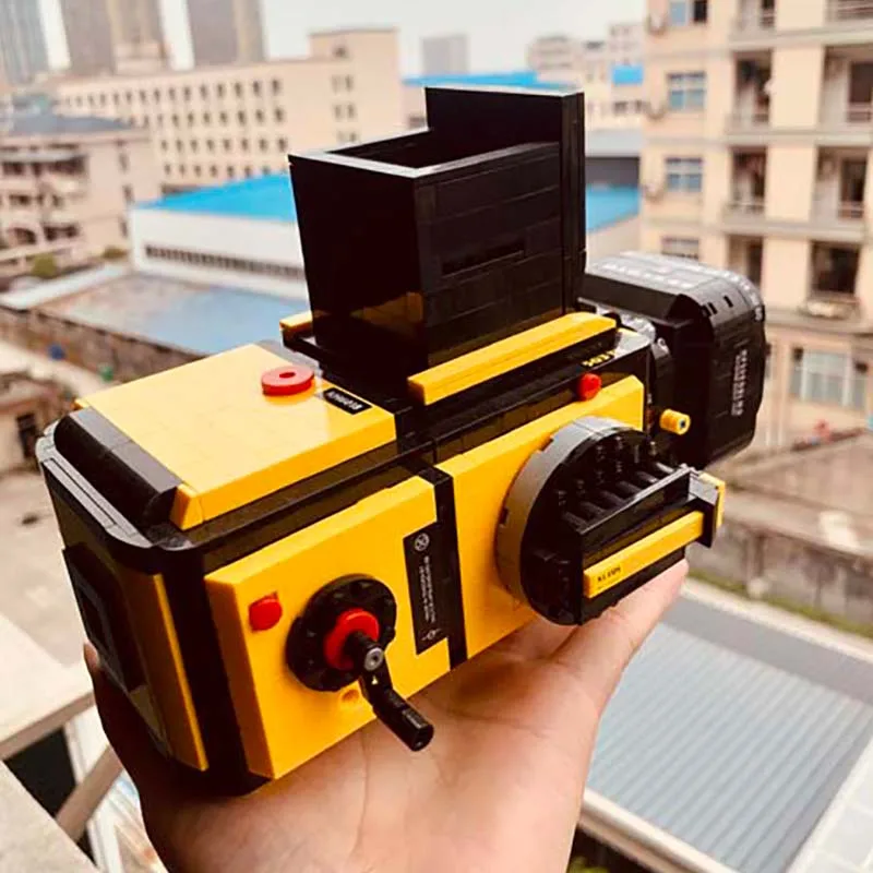 

Экспертная Ретро камера мини цифровая камера микро MOC Модульные строительные блоки город технические блоки Ретро Коллекционирование игруш...
