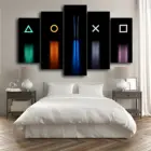 Игровая станция 5 геймеров 5 шт. холст настенная художественная игра печать домашний декор HD картины 5 панелей плакаты постеры гостиная