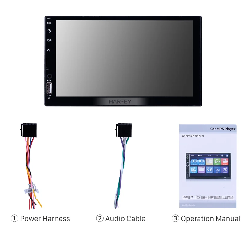 Автомобильный мультимедийный плеер универсальный 2 din 7 &quot Bluetooth сенсорный экран