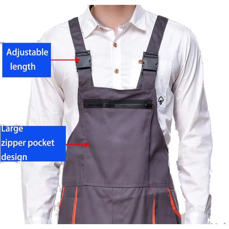 Работа комбинезоны мужские и женские Защитный Комбинезон ремонтник ремень брюки