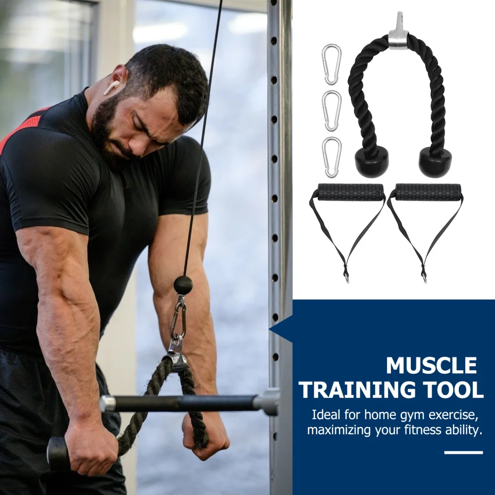 

1 set of Muscle Exercising Handle Rope Muscle Strength Training Tool