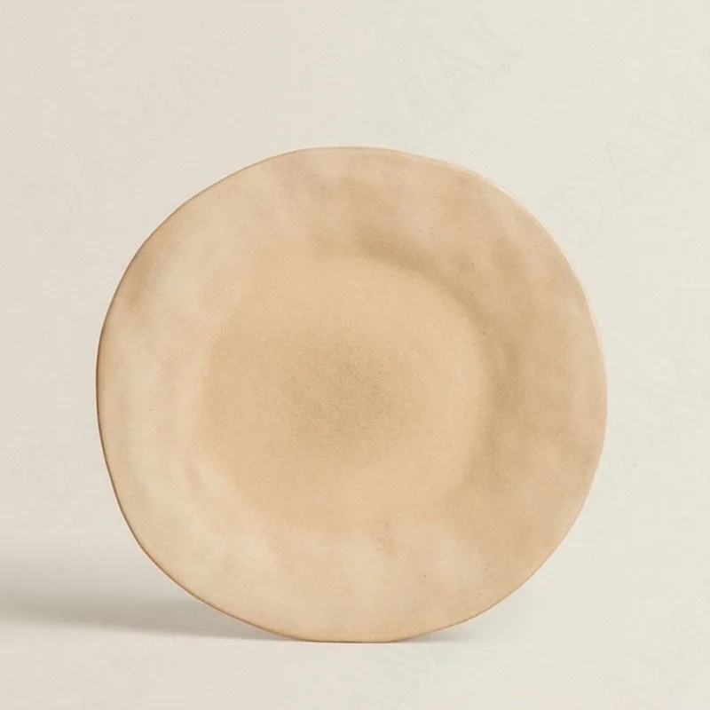 

Креативная керамическая тарелка ресторан, обслуживающий поднос нестандартная декоративная тарелка для фруктов и салатов простота домашня...