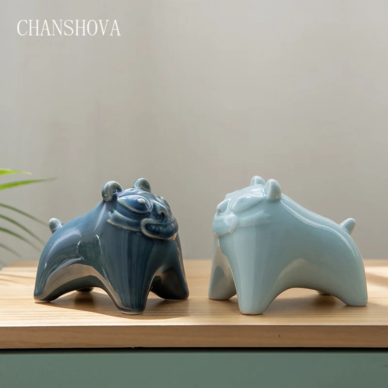 CHANSHOVA Традиционный китайский стиль тигровый чай ручной работы животное