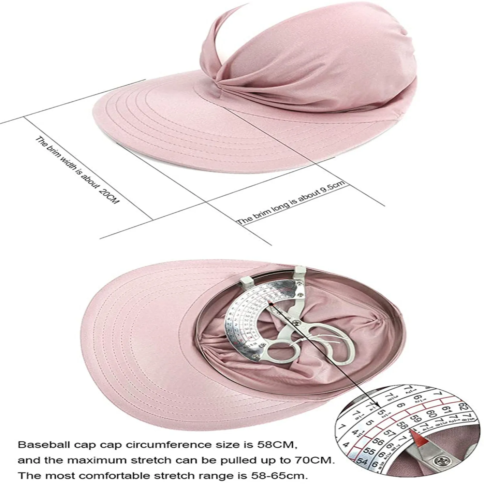 

Women Sport Sun Visor Bucket Hats Empty Top Beach Baseball Sun Cap Women's Summer Hats With Uv Protection For Young Girls