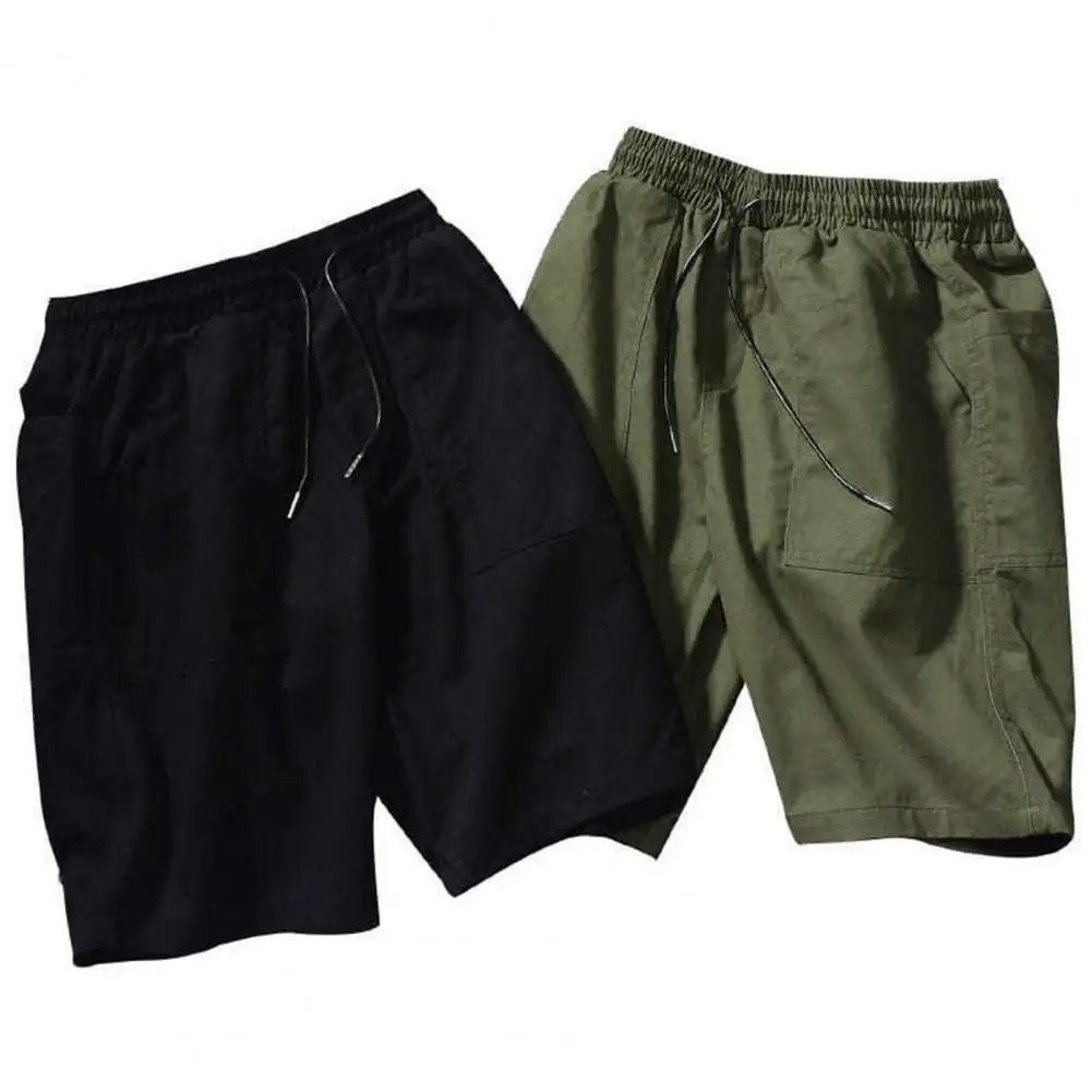 

Cargo Shorts Harem Shorts Summer Drawstring Multi Pockets Mid Rise Loose Men Sports Shorts Streewear Summer Comfortable Shorts