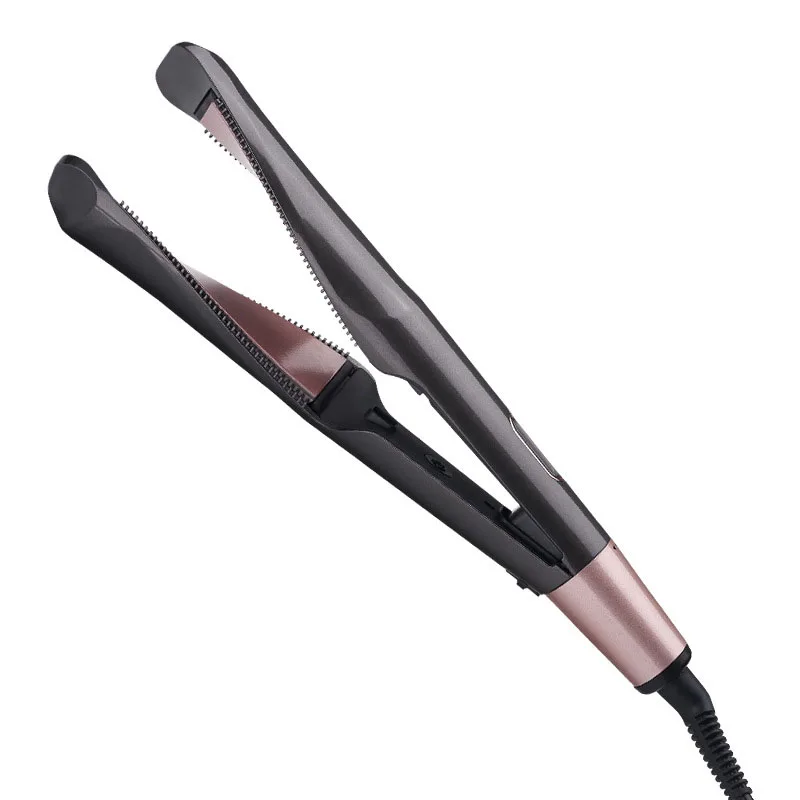 

2in 1 Hair Straightner Wand Curling Iron Tourmaline Ceramic Adjustable Temperature LCD Digital Display Hair Curler Waver Roller