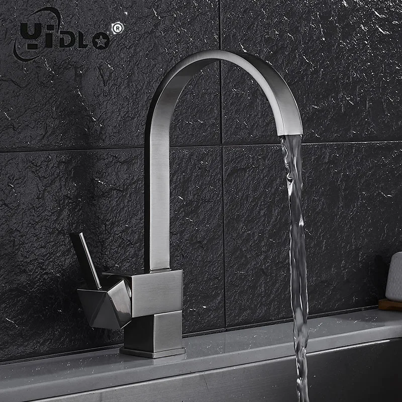 Кухонный кран 360 градусов Поворотный водопроводный кухонный из хромированной