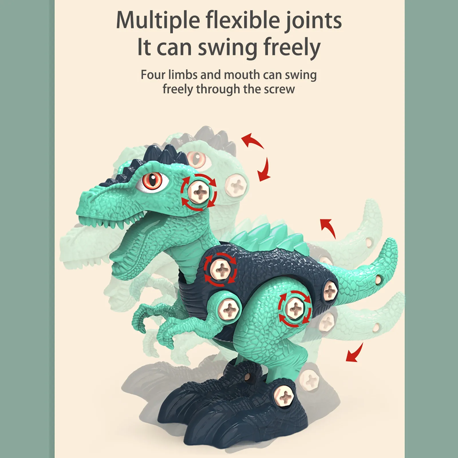 Разборная игрушка Динозавр для детей модель строительства строительная экшн