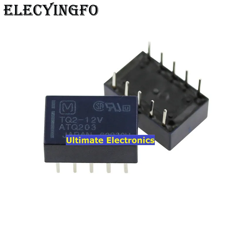 

10 шт. TQ2-12VDC TQ2-12V TQ2-DC12V ATQ203 12V реле общего назначения