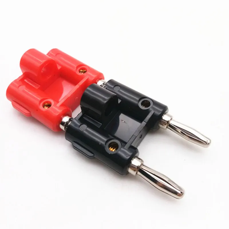 Двухрядный 4 мм разъем типа банан позолоченный переходник для динамика