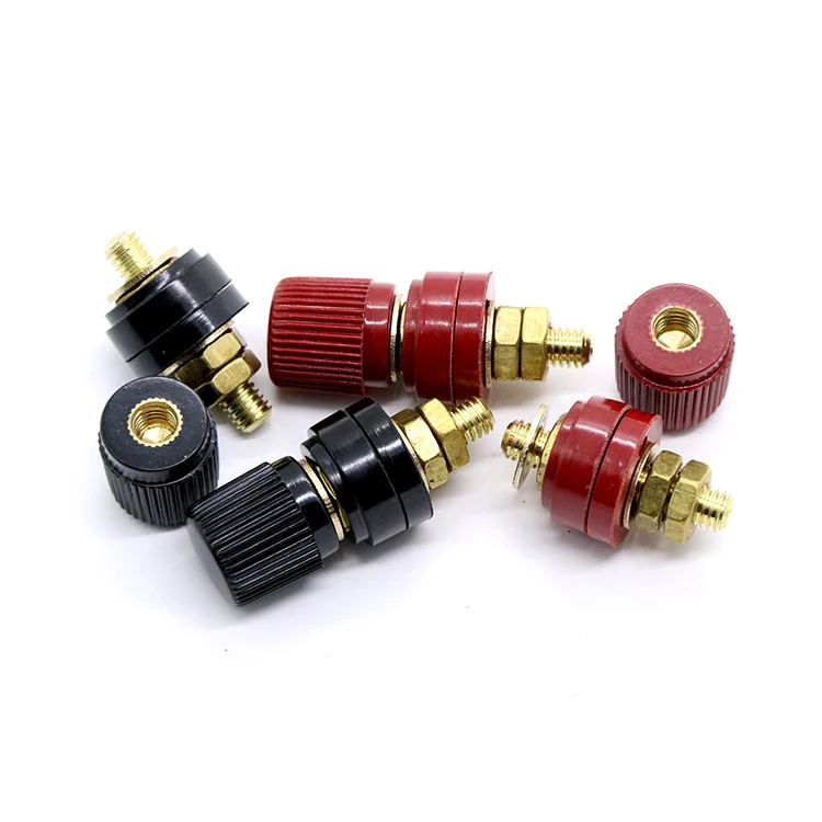 

Copper 555 M8x40 Wire Binding Post Thread Screw Dia 8mm Lithium Battery Weld Inverter Clamp Power Supply Connect Terminal Splice