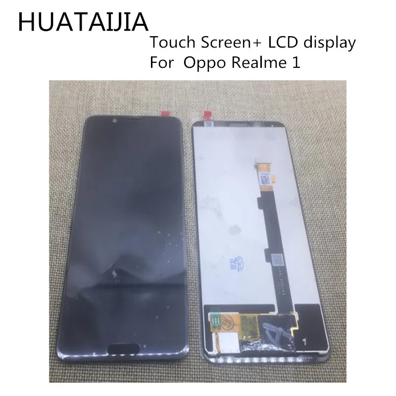 Высокое качество Черный 6 23 дюймов для Oppo Realme 1 Полный ЖК дисплей + кодирующий