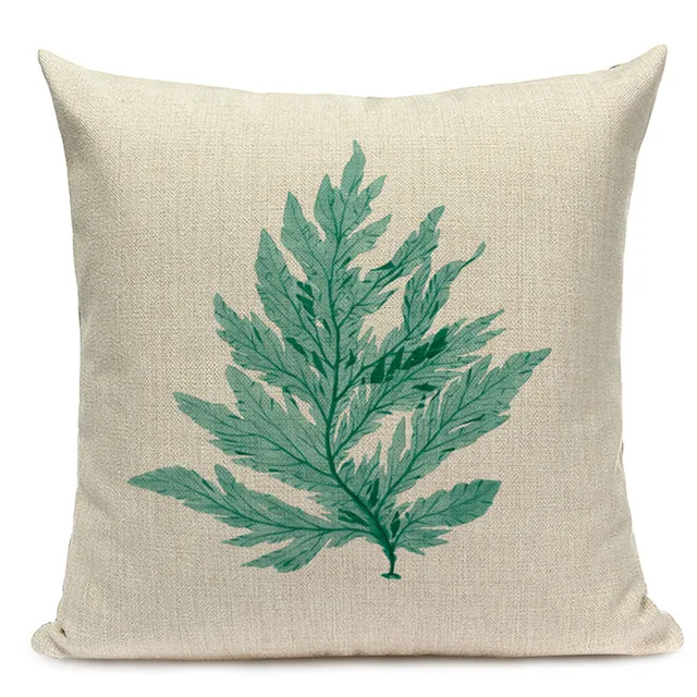 17 Decorative Cotton Retro Painting marine decoration Pillow Covers 45Cmx45Cm Square Replacement Printed Cushions Pillow Case - Цвет: 17