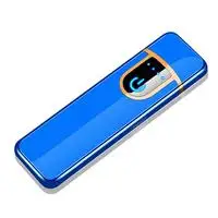 C BLUE Деловой стиль, 20 шт., чехол для хранения сигарет, ветрозащитная зарядка через usb, зажигалка из алюминиевого сплава, унисекс, коробка для хранения сигарет - Цвет: C BLUE