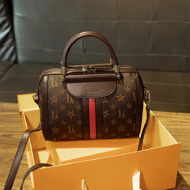 

Вместительная сумка через плечо для женщин, роскошные сумки, женская сумка из натуральной кожи, винтажные кошельки и сумочки с принтом, Луис...