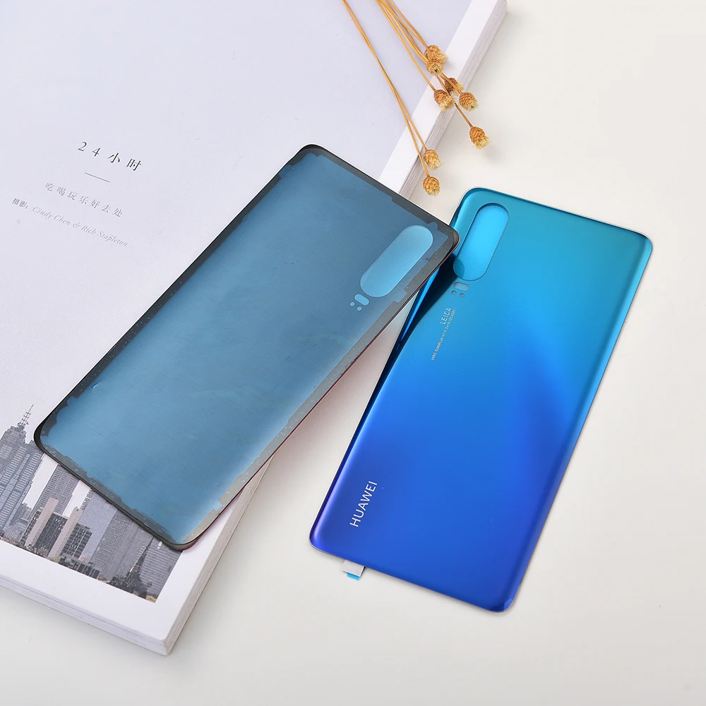Задний корпус телефона Huawei P30 Pro стеклянная крышка батарейного отсека с логотипом