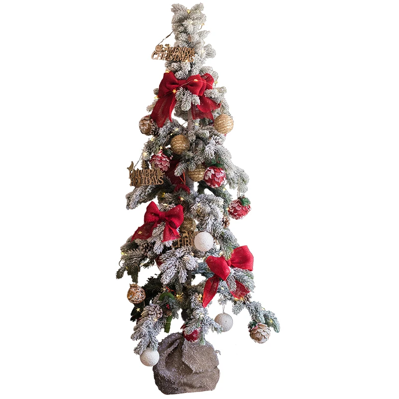 

Luxury Christmas tree, large cedar floor-to-ceiling ornaments, window cafe restaurant holiday atmosphere decoration