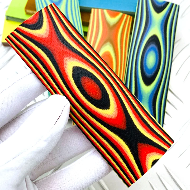 

2 шт. DIY рукоятки ножа, материал для изготовления инструмента, цветной межслойный G10 пластырь для ножей