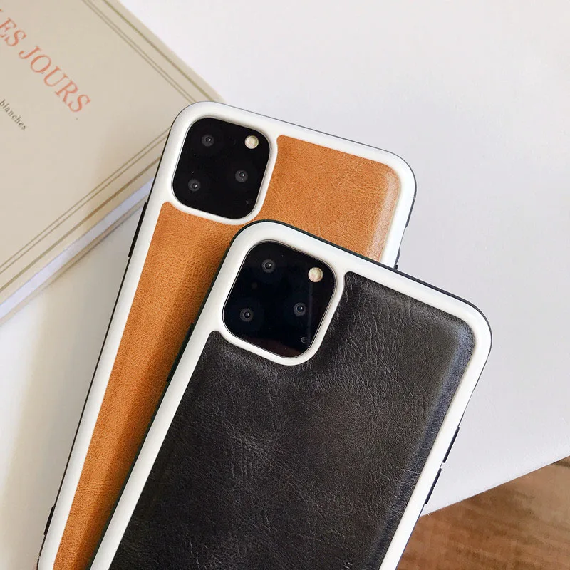 Кожаный Мягкий ТПУ силиконовый чехол Suntaiho для iPhone 11 Pro Max Ультратонкий телефона