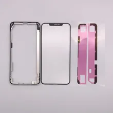 3in1 Front Screen Outer Glass OCA Frame Bezel For iPhone 11 Pro X XS Max Xr Sreen Lens Replacement Adhesive Sticker