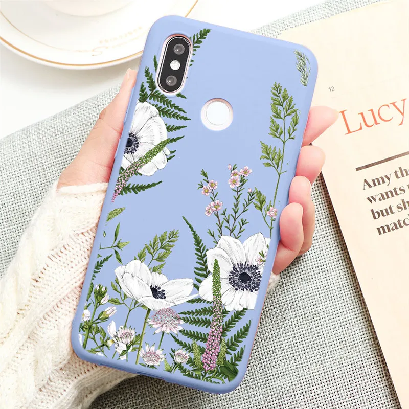 

Soft TPU Flower Cases For Xiaomi Redmi Mi Note 9S 9 8T 8 7 6 5 10 10T Lite Poco F2 X3 SE 9A 9C NFC K20 Pro Max Back Cover Fundas