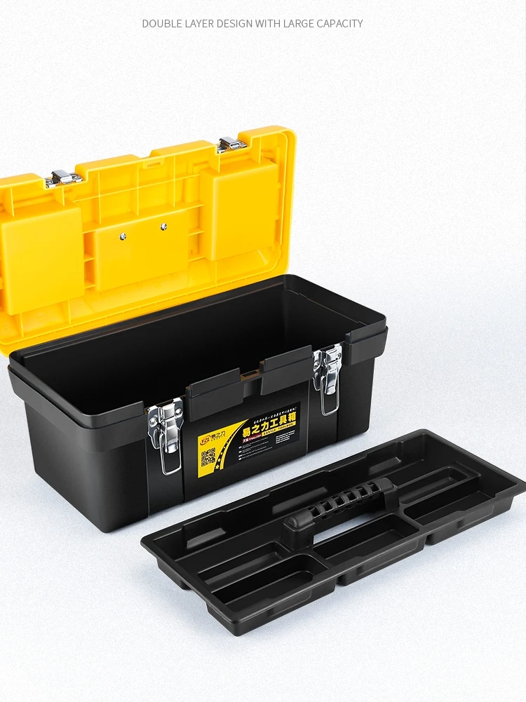 Plastic Tool Box Organizer Professional Parts Drill Bit Craft No Tool Tools Packaging Caja De Herramientas Tool Storage BD50TB