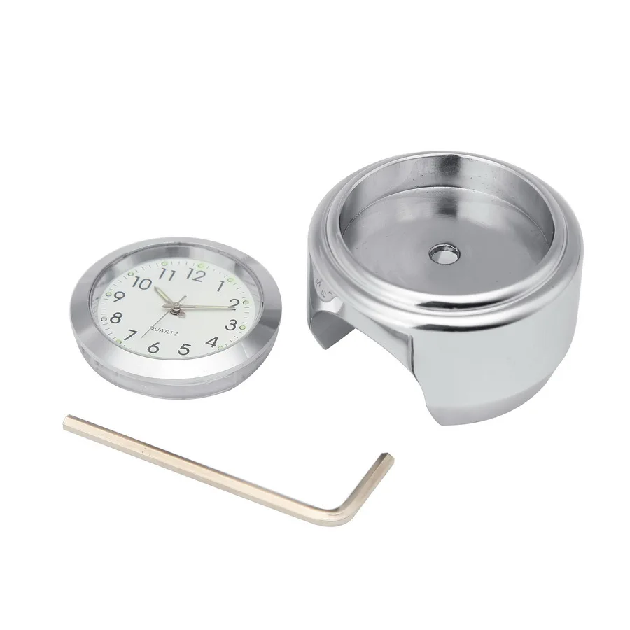 7/8 &quot1&quot мотоцикл руль черный циферблат часы Temp термометр бар крепление