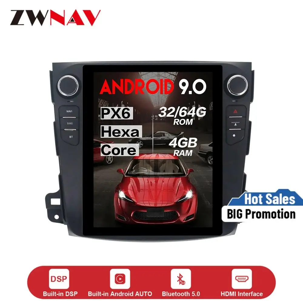 Автомобильный dvd плеер с вертикальным экраном в стиле Tesla Android 9 0 GPS навигатор для