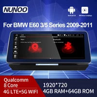 nunoo carplay wireless 8 core 4g 64g car multimedia radio player for bmw e60 35 series 2009 2011