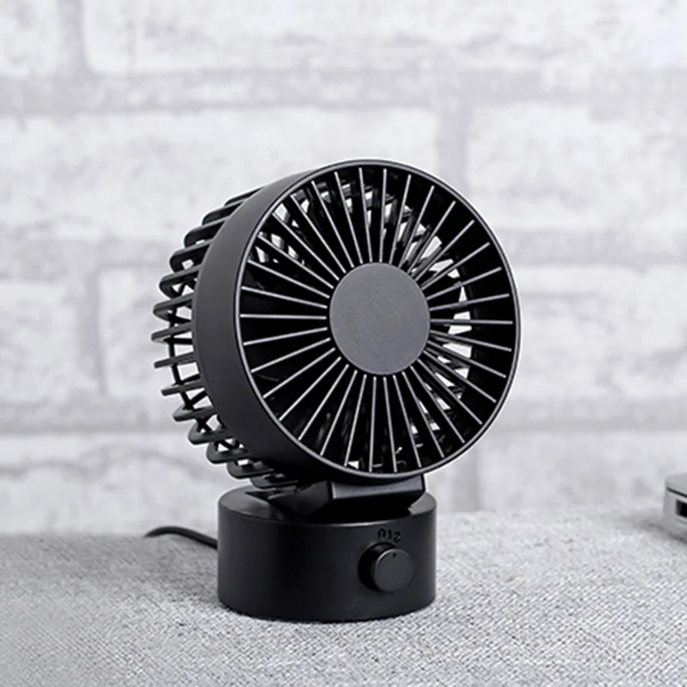 

Mini Portable Mute Double Leaf USB Rechargeable Fan for Office Gadgets