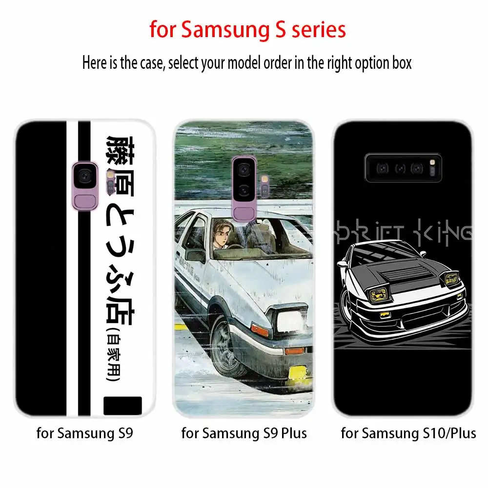 Чехол для телефона Samsung Galaxy S7 Edge S8 S9 S10 S11 S20 S21 Plus Ultra Lite E INITIAL D AE86 | Мобильные