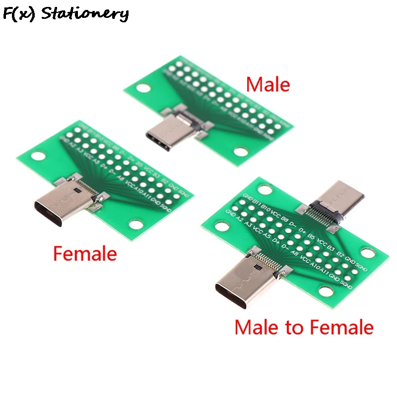 

24 + 2P USB 3,1 Type-C штекер, женский, диагностический, 2,54 мм разъем