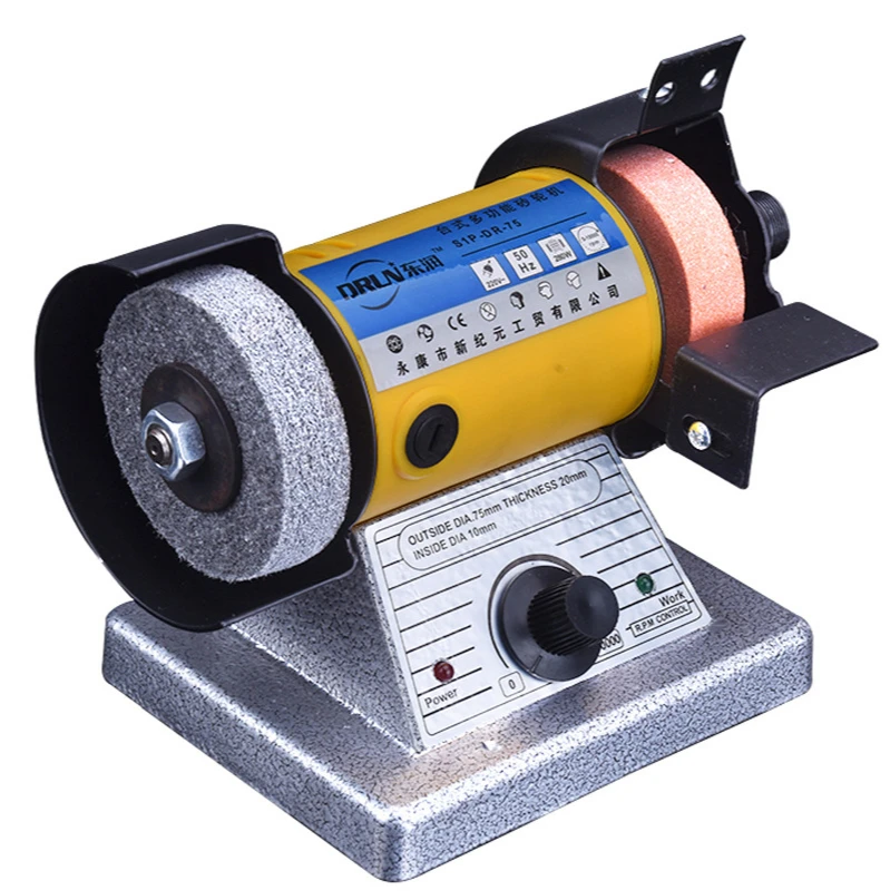 

Multifunctional mini bench grinder sandpaper jade carving, polishing, cutting and polishing