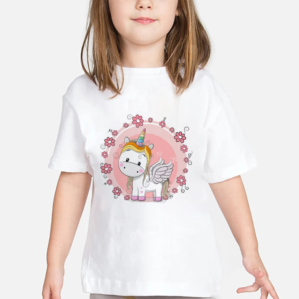 

Unicorn Ropa de Ninos Cartoon Sweet Style Baby Girl Clothes Instagram Fashion Popular Kids T Shirt Toddler Boy Tshirts 2-12 Year